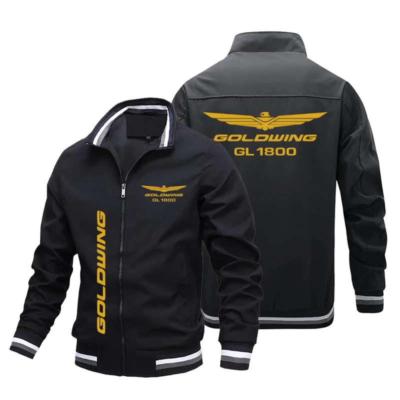 2024 Hot selling men's car logo printed spring and autumn jacket, outdoor sports, baseball windbreaker jacket