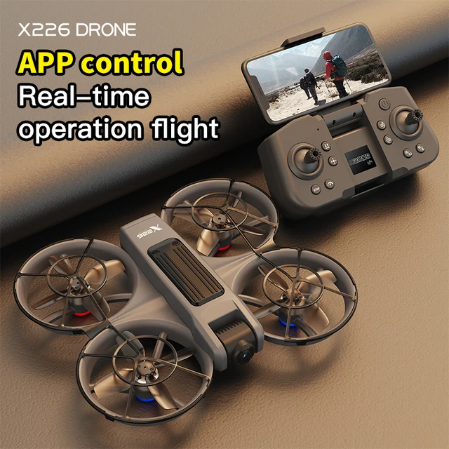 Mini Drone Plegable con Cámara HD, Motor Brushless, WiFi FPV y Flujo Óptico + Gafas VR