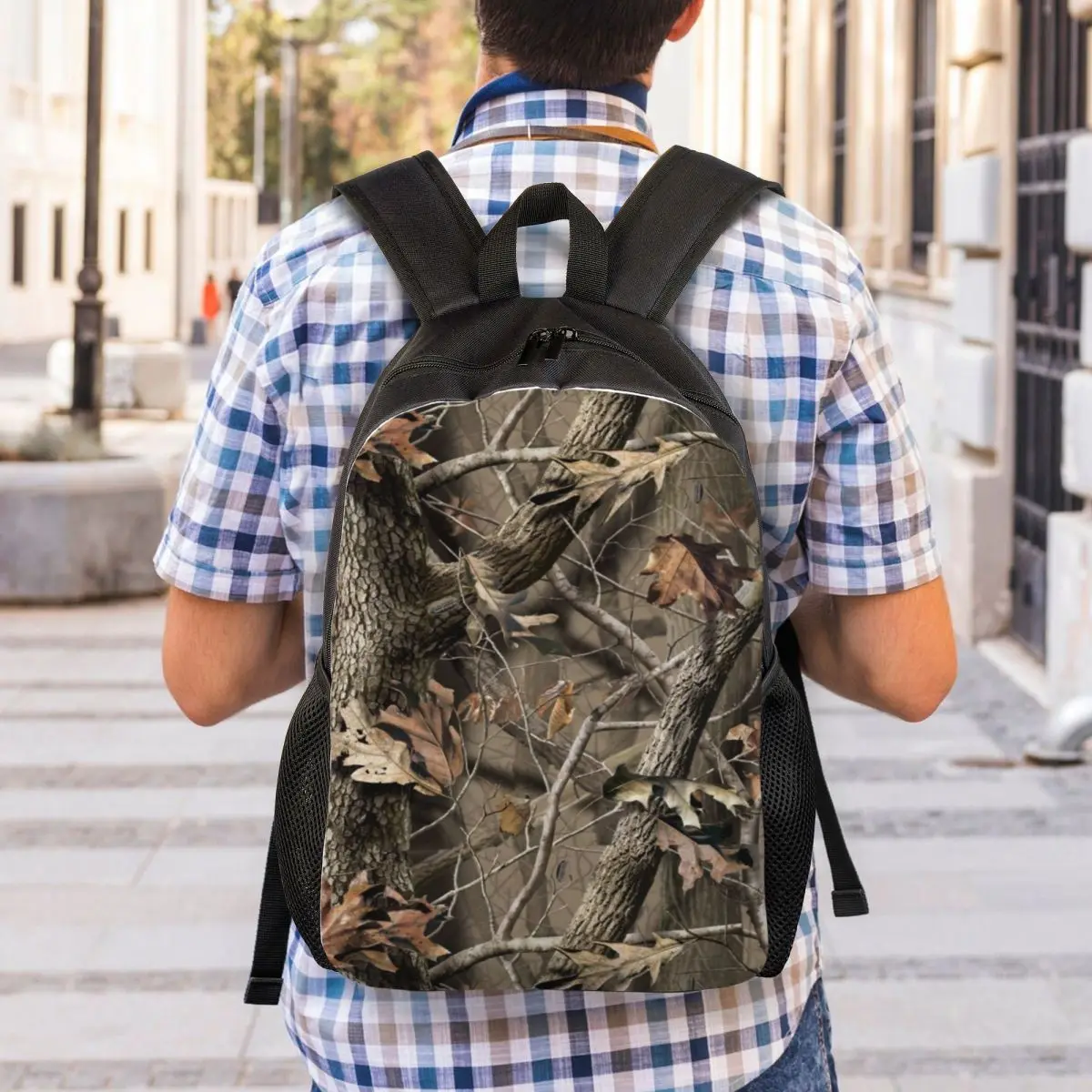 Kids Camouflage Backpack - Orange Camo Daypack For School & Travel, 12.2"x5.5"x17.3", Ages 2+