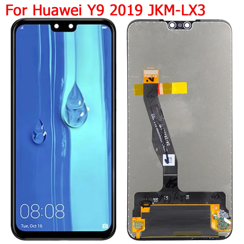 

Новый ЖК-экран для Huawei Y9 2019 с рамкой Y9 2019 JKM LX1 LX2 LX3 дисплей сенсорный экран ЖК дигитайзер панель Запчасти
