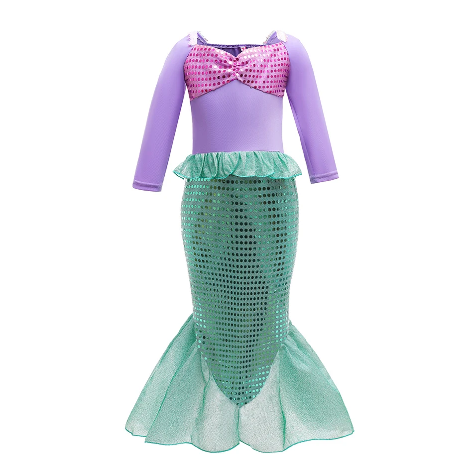 Enchanting Little Mermaid Princess Dress for Girls - Birthday & Halloween Party Outfit