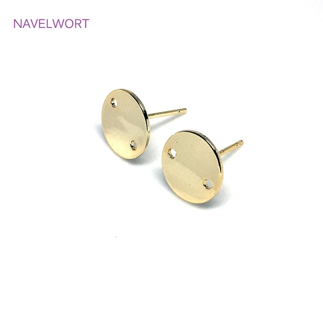 S925 sterling silver needle Stud Earrings Parts For Women Brass