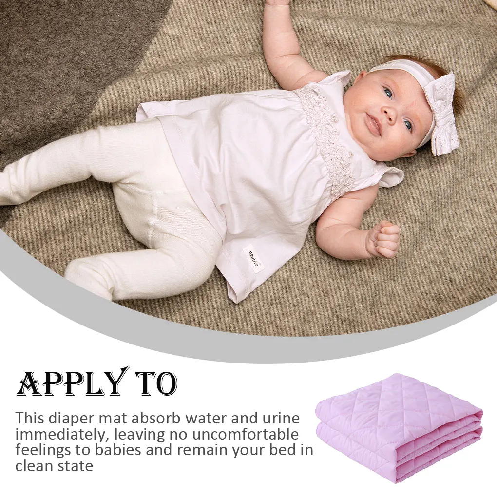 Baby Diaper Mat Kid Waterproof Cushion Bedding Covers Diaper Changing Pads Urine Mats Sheet Protecting Accessories Blue 70*120cm