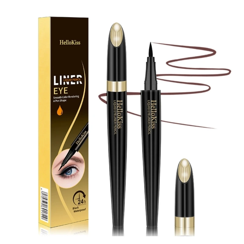 

Q1QD Quick Drying Brown Eye Liner Pencil Waterproof Ultra Black Smudgeproof Long Lasting Eyeliner Pen Beauty Makeup Tools