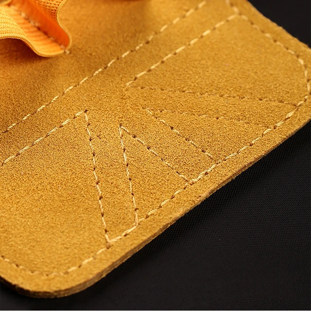 Cowhide Gym Gloves Grips Anti-Skid Weight Power Belt Lifting Pads Deadlift Belt Workout Crossfit Fitness Gloves Palm Protection 2