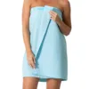 Ladies Bath Towel Women’s Waffle-Spa Body Wrap with Adjustable Closure Home Textile Towel Women Robes Bath Wearable Towels 3