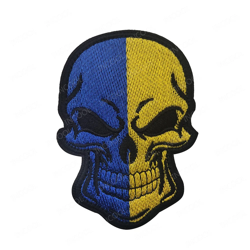 Ukraine Flag Embroidered Patch Ukrainian Flags Army Military Patches Tactical Appliqued Reflective Badges Chevron Strip Patches