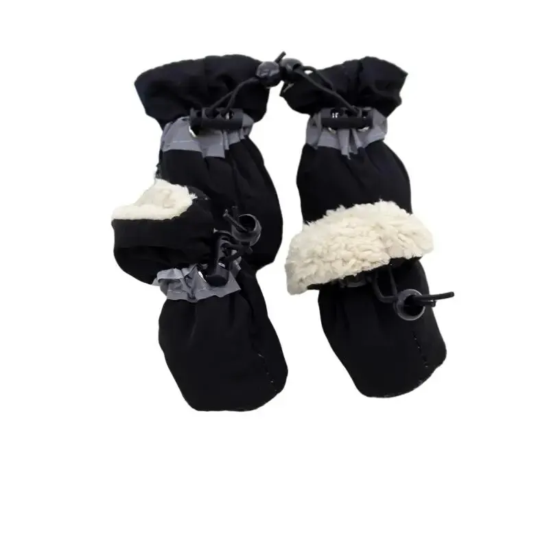 Waterproof Velvet-Lined Winter Boots for Pets - Anti-Slip & Warm Footwear
