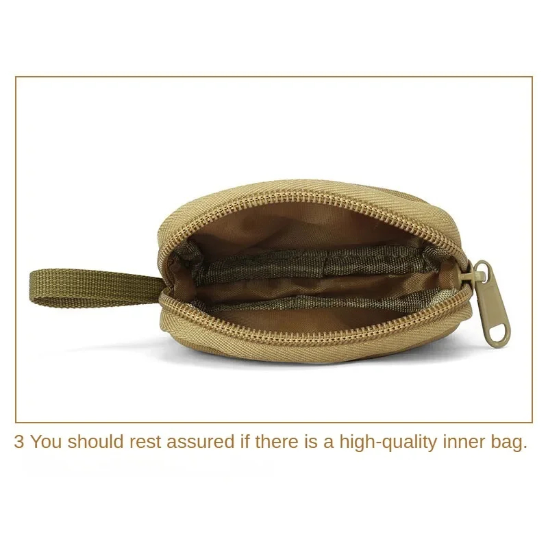 Tactical Mini Wallet Card Bag Small Pocket Key Pouch Money Bag Men Waterproof Portable EDC Pouch Hunting Outdoor Waist Bag Nylon 6