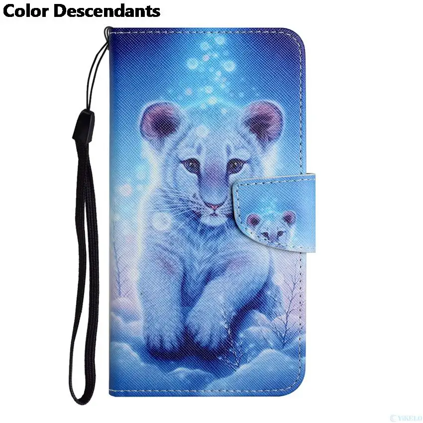 Elegant Flip Wallet Leather Case with Butterfly, Flower, Cat, and Flamingo Design