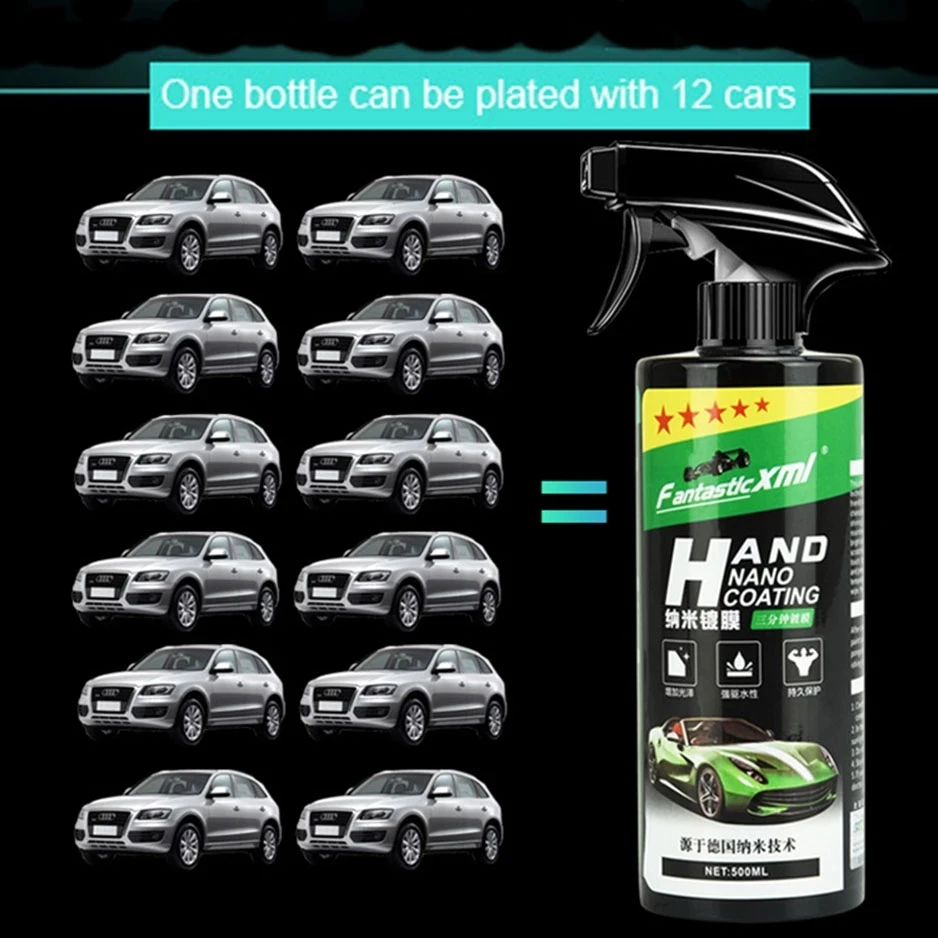 Tanie 500ml płynna powłoka ceramiczna Spray Quick Nano-Coating Spray Wax Automotive sklep