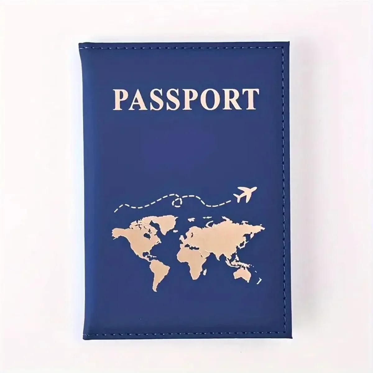 Travel Essential Slim Passport Cover - Stylish PU Map Design