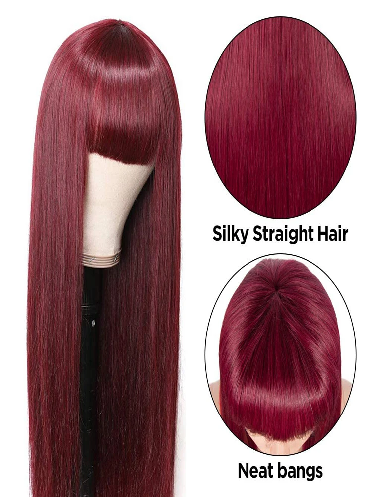 Рисунок 3 - Парик из человеческих волос бордового