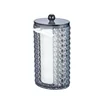 3 Kinds Optional Makeup Cotton Pads Organizer with Lid Translucent Black Plastic Makeup Swab Storage Box Lipstick Case 3