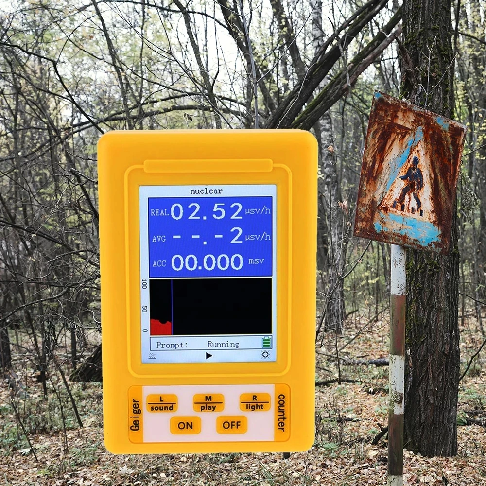BR-9C 2-in-1 Handheld Digital Display Electromagnetic Radiation Nuclear Detector EMF Geiger Counter Full-functional Type Tester radiation detector emf meter tester geiger counter