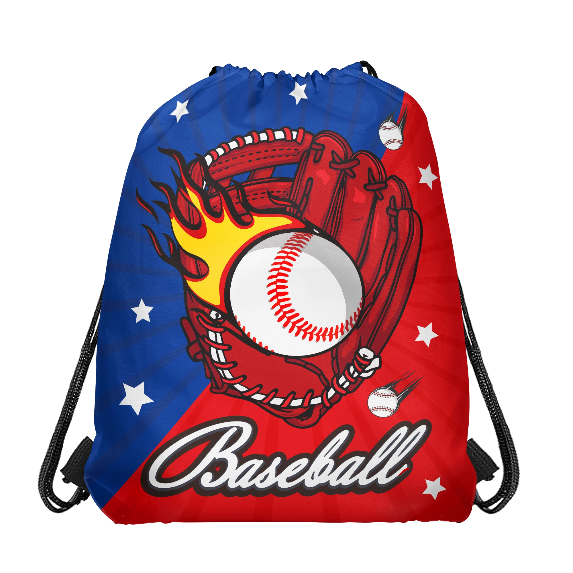 10 stücke Baseball Vlies Geschenke Tasche Schule Sport Kordelzug Rucksack Kinder Geburtstag Party Außerhalb Aktivität Verpackung Lagerung Taschen – Detail 12