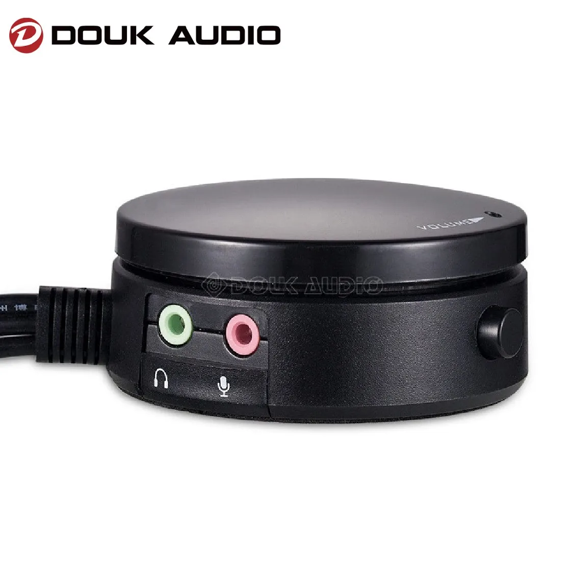 Mini 3.5mm Computer Volume Control Headset/Speaker Audio Switch with