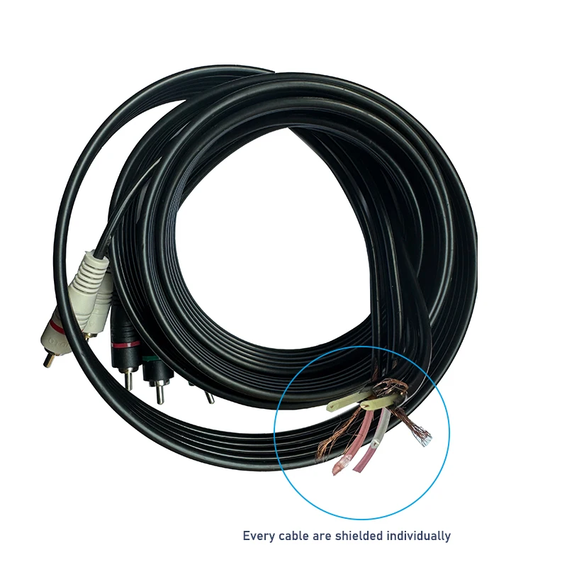 5-RCA-Komponenten-Video-/Audiokabel RGB-Komponenten-Ypbpr-Kabel mit Audio für DVD STB TV Box HDTV bis zu 1080I – Detail 3