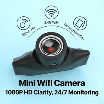 Modulo Telecamera Mini Wifi HD 1080P Fai-da-Te, Registratore Video con Rilevamento di Movimento, Telecamera di Sorveglianza Domestica con Visualizzazione Remota