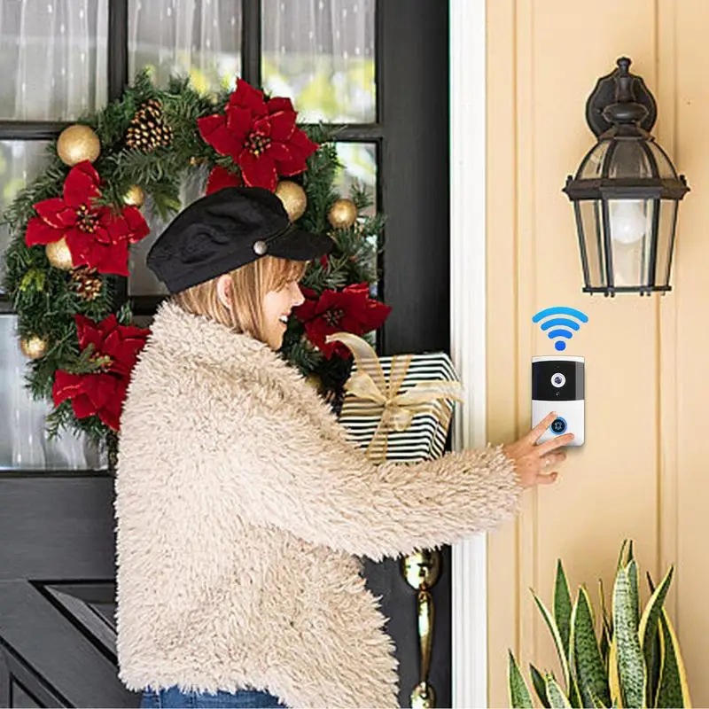 무선 보안 카메라 비주얼 초인종, 방수 야외 초인종, 무선 보안 비디오 초인종, 스마트 초인종