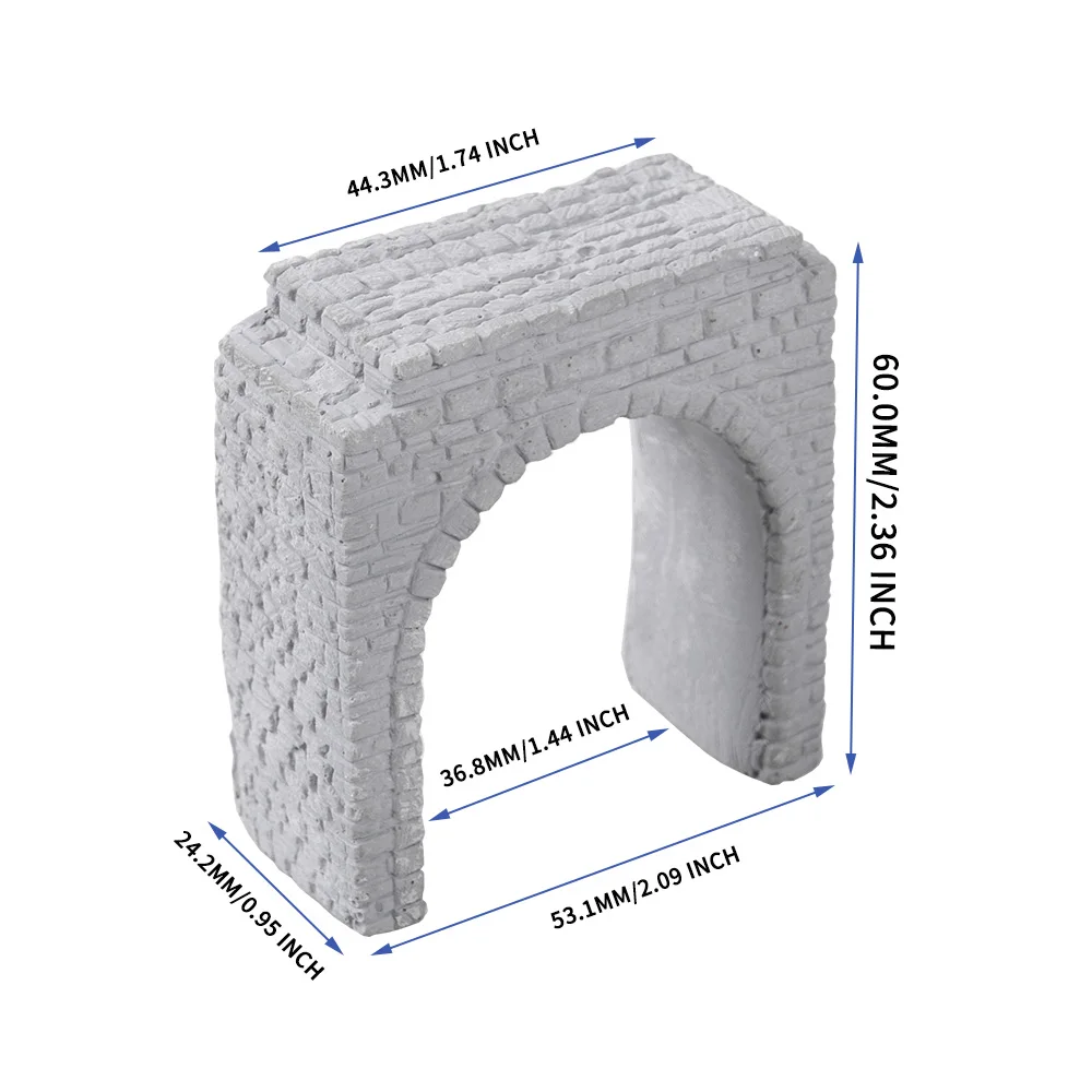 N Scale Railway Train Track Tunnel Eingang Modellbau Materialien DIY Mountain Cave Tunnel Micro Landschaft Diorama Kit 1 Stück – Detail 7