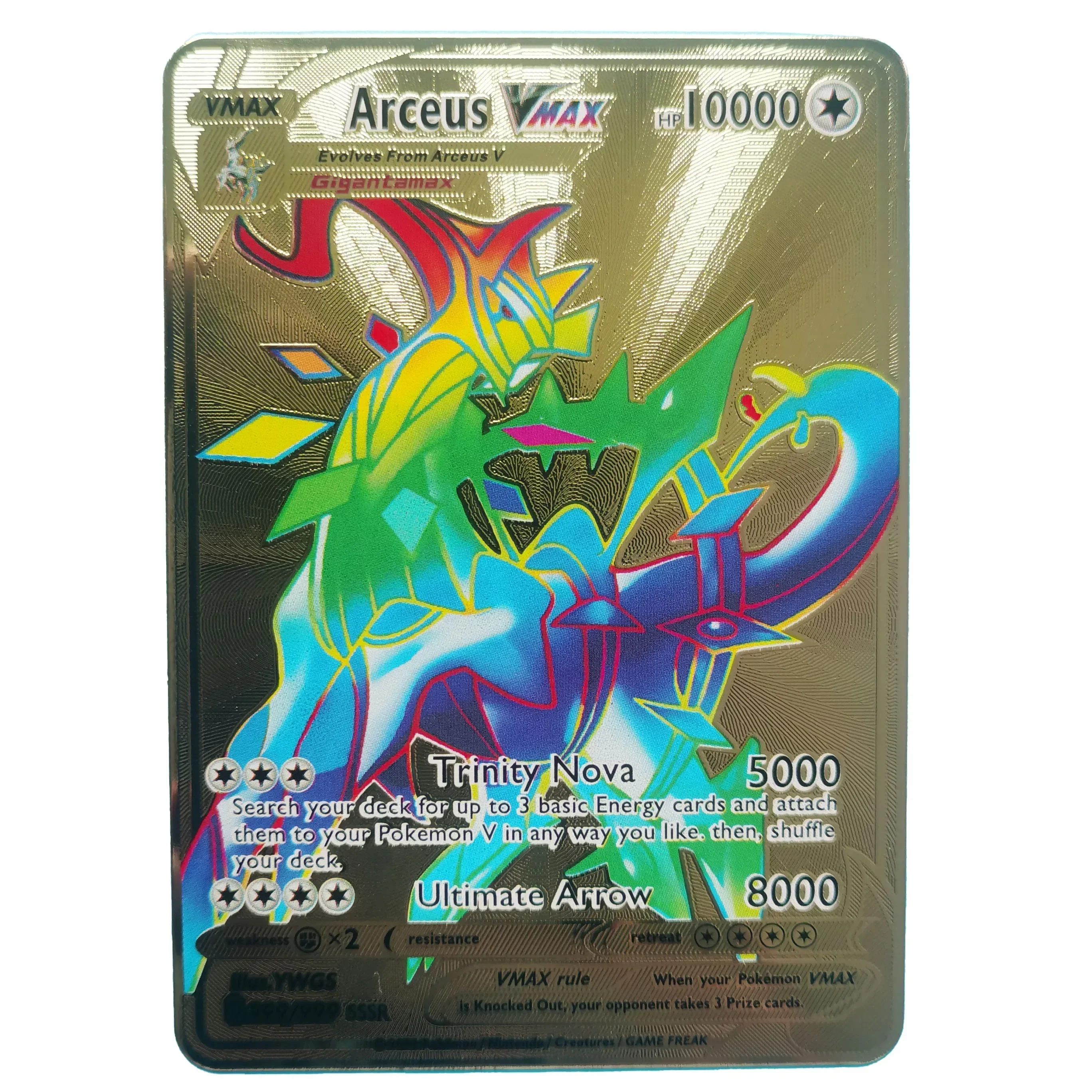 thumbnail image 1 of New Van Gogh Museum English Metal Card Anime Pikachu Charizard Mewtwo Shiny Letters Game Collection Card Kids Toy Gifts, 1 of 5