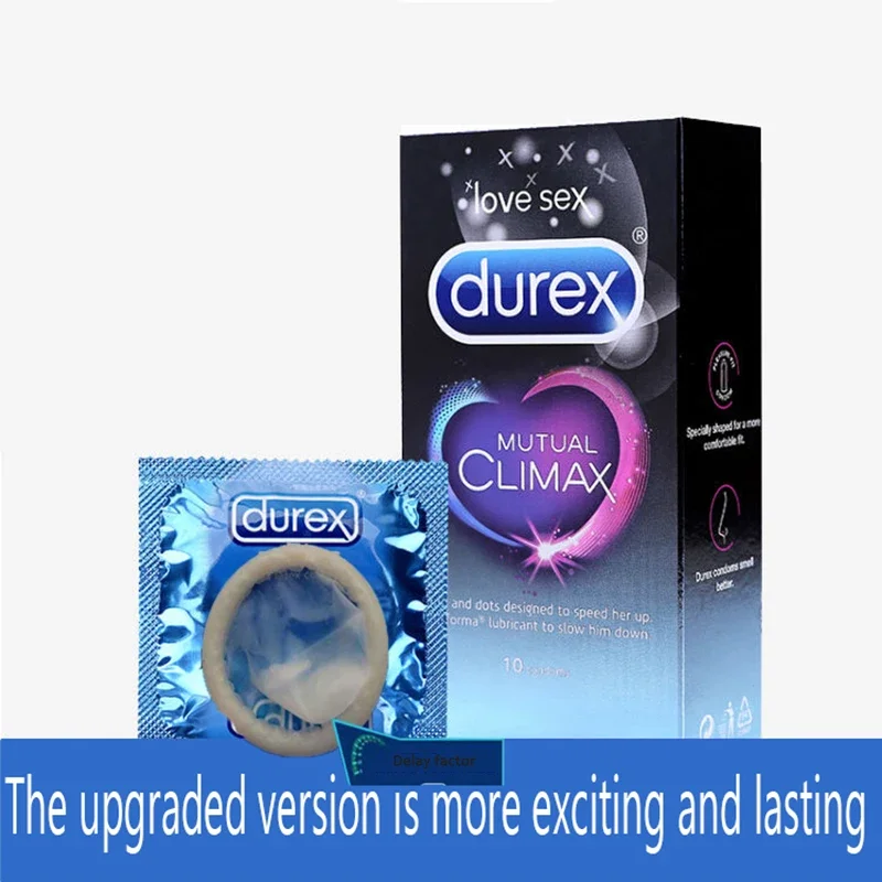 20/10pcs Durex Delay Ejaculation Spike Condoms Ultra Thin Factor Intimate Extra Lubricated Men Contraception Lasting Enlargement