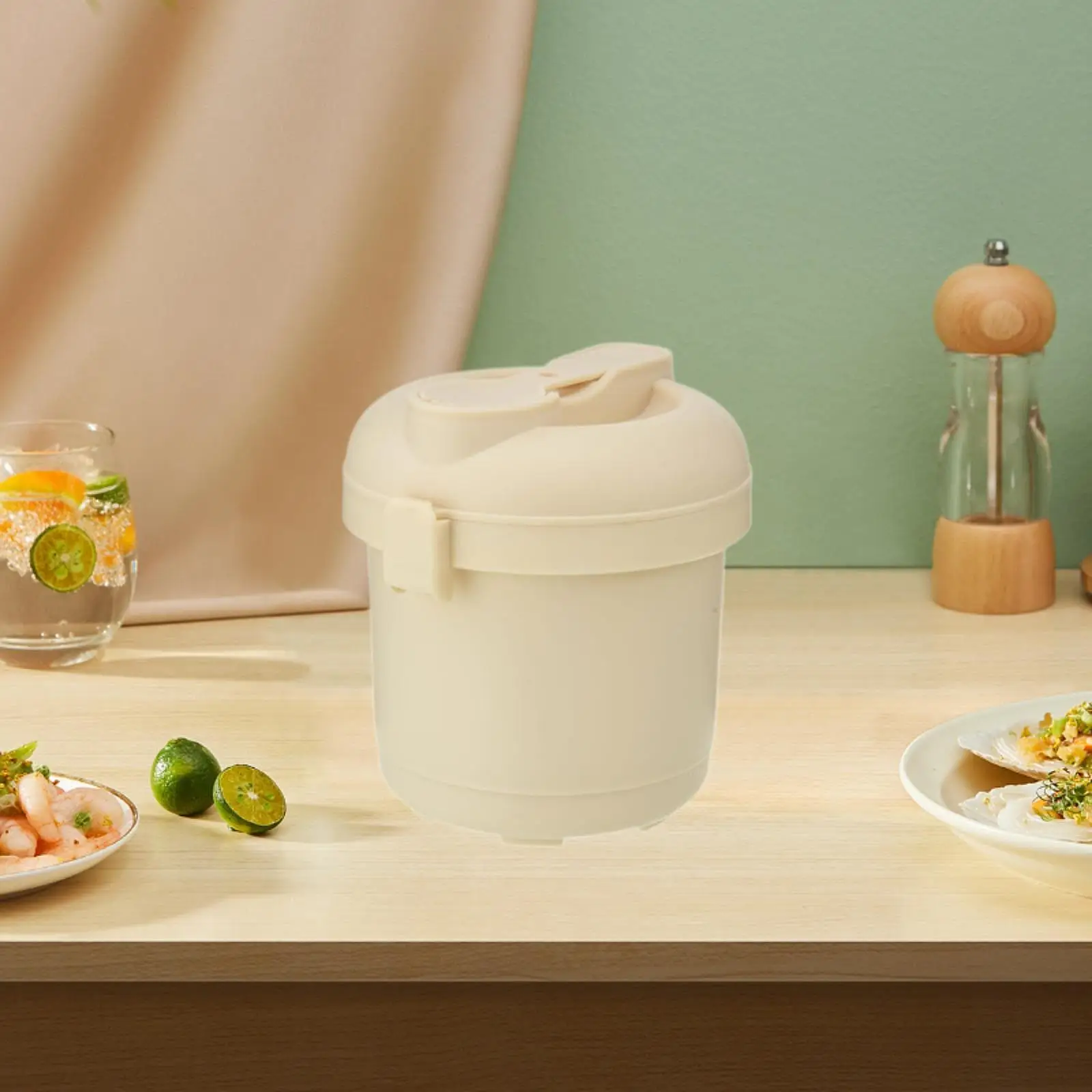 Microwave Rice Cooker Vegetable Steamer Multifunctional Stylish Kitchen Accessory Heat Resistant PP Material 14x14.5cm Cookware Microwave Rice Cooker Vegetable Steamer Multifunctional Stylish Kitchen Accessory Heat Resistant PP Material 14x14.5cm Cookware