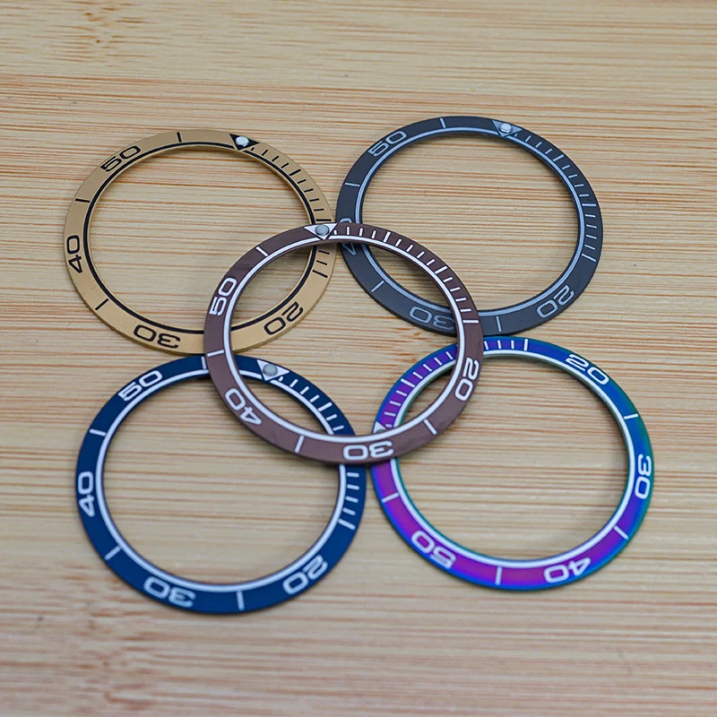 NH35 Bezel 38X30.5MM fits Seiko SKX007/SKX009/SKX011/SKX171/SKX173/SRPD and other models of DIY watches.