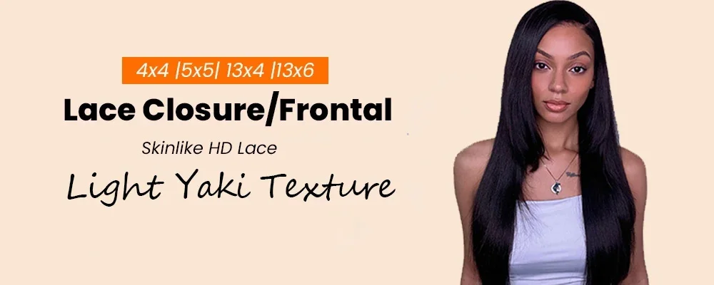 Yaki Straight 13x6 13x4 HD Full Lace Frontal Only 5x5 6x6 7x7 HD Closure Invisiable HD Lace Closure Melt Skins Human Hair