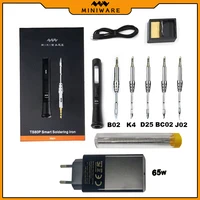 TS80P Soldering Iron Electric Adjustable Temperature Portable Digital Solder Station OLED Display USB Type C PD2.0 QC3.0 1