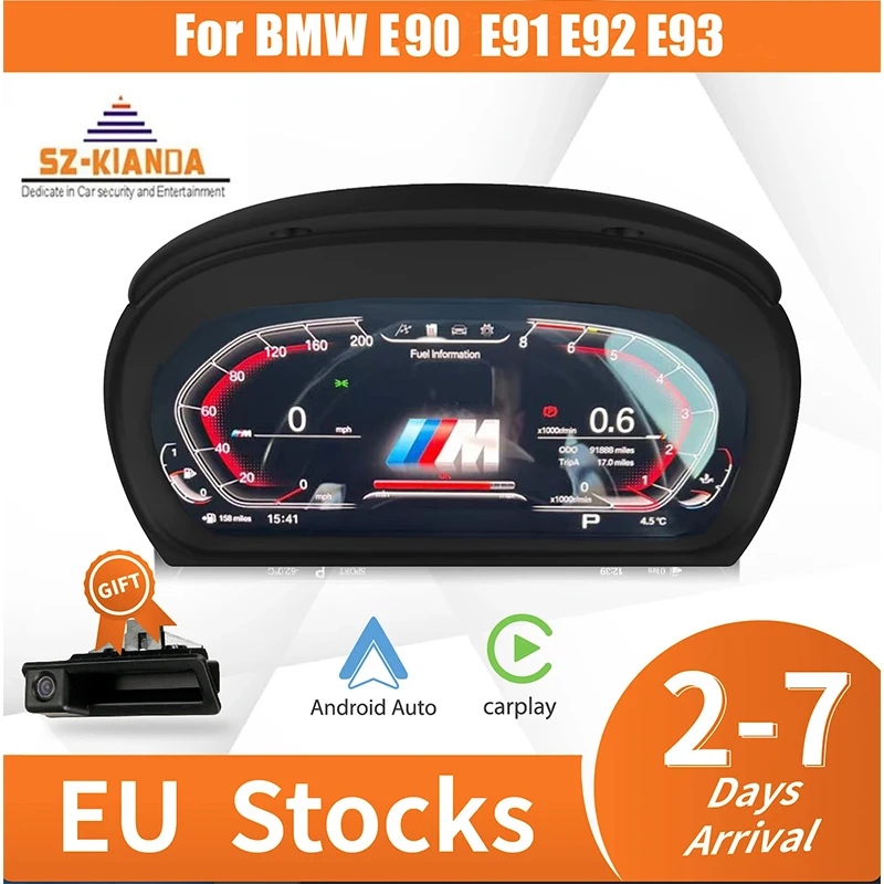 

2024 Latest 12.3'' Original Digital LCD Dashboard For BMW 3 Series E90 E91 E92 E93 Cluster instrument Cockpit Voor speedometer