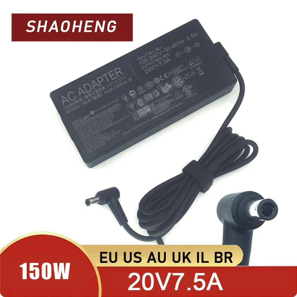 ASUS Tuf 게이밍 F15 FX506HF F17 FX706LI A15 FA506IH FA506II A17 FA706II용 20V 7.5A 150W AC 어댑터 충전기