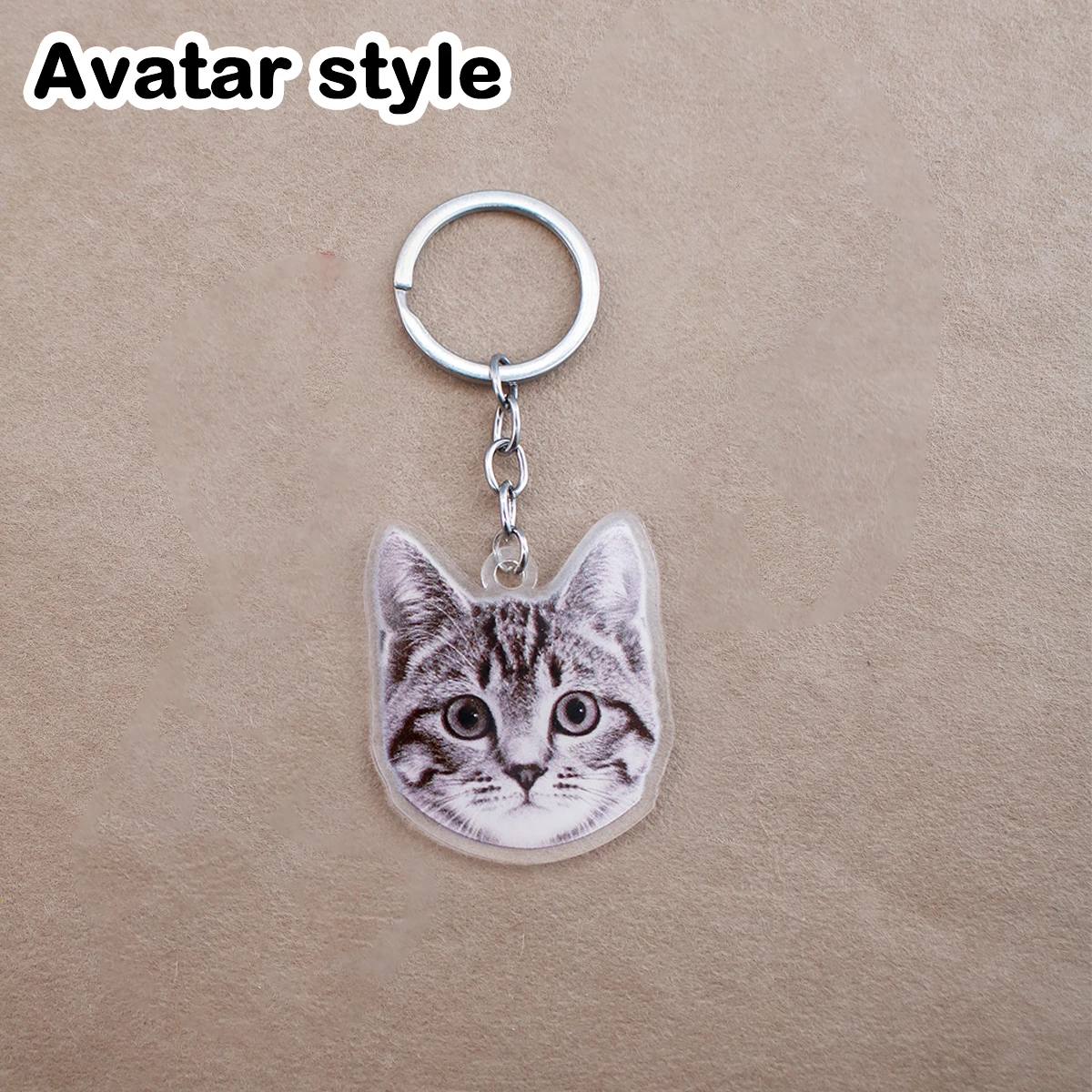 Customized Pet Photo Keychain - Stylish and Adorable Keepsake