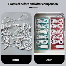 

Unique Compact Portable Desktop Thickened Data Line Organizer for Jewelry Key Organizer Data Line Storage Container