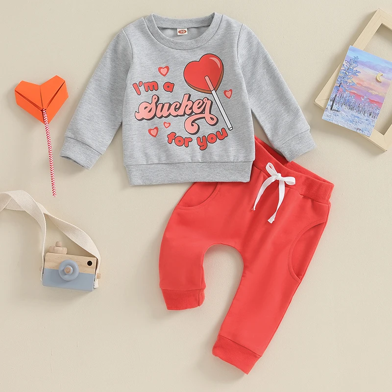 

0-3Years Toddler Newborn Infant Baby Boy Clothes Sets Letter Long Sleeve Tops Pants Casual Outfits Tracksuit Clothing