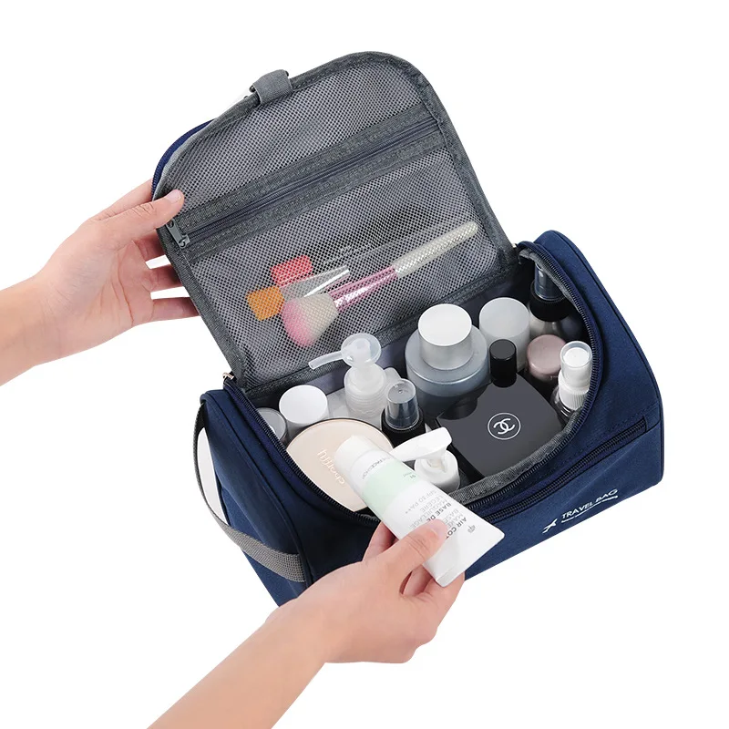 

Travel Bag Polyester Waterproof Men Women Suitable for Outdoor Travel Camping Makeup Toiletries Storage Large Capacity Hook Bag