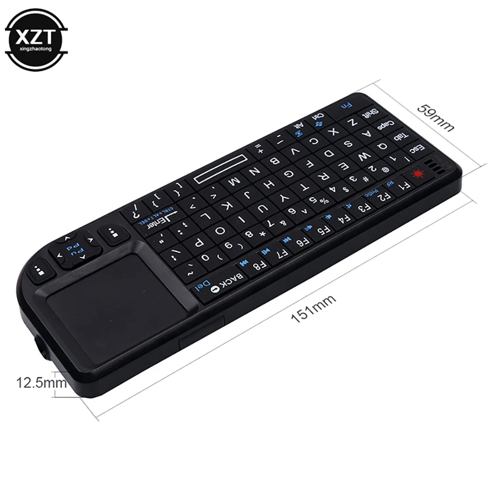 무선 키보드 2.4G RF klawiatura 3 in1 휴대용 터치패드 마우스 PC 노트북 스마트 TV 박스 клавиатура беспроводня