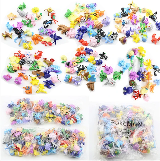 2-3CM Pokemon Action Figure Not Repeating Mini Figures Model Toy Pikachu Anime Kids Collect Dolls Birthday Gifts 1