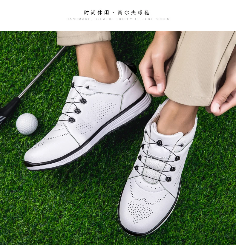 

Professional Couples Golf Shoes Large Size 46 47 Gym Sneakers For Men Rubber Anti Slip Golf Training Women Quick Lacing Gym Shoe