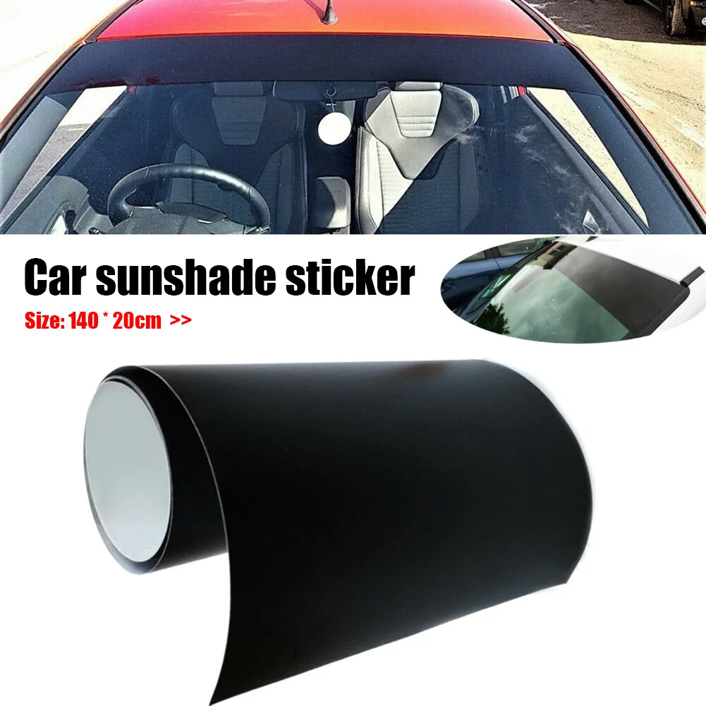 140x20cm Car Windshield Sun Visor Strip Anti-UV Sun Shade Window Film Decal Car UV Protector Sticker