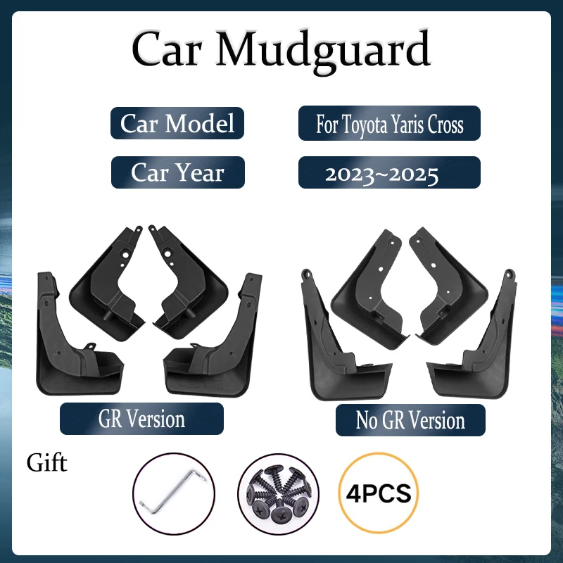 4 stuks auto spatlappen voor Toyota Yaris 4 | GR | Cross | Hybride 2020