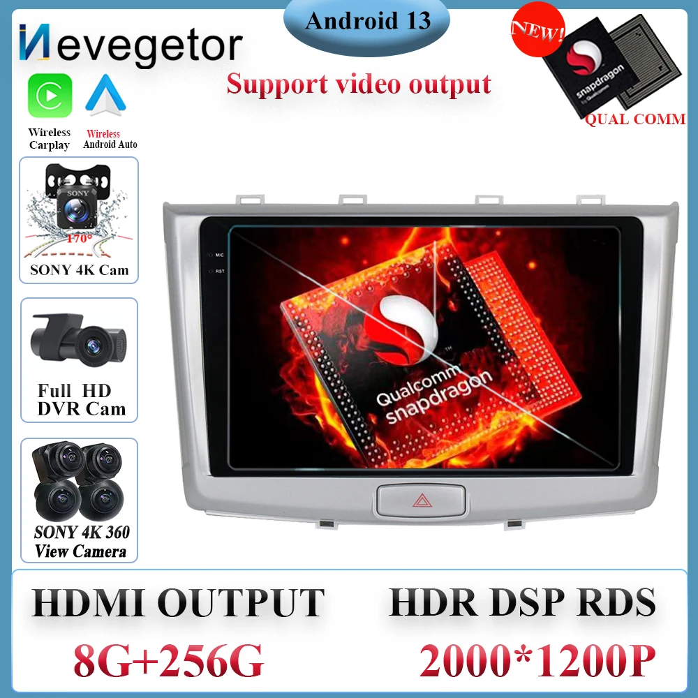 

Android Qualcomm Snapdragon For GREAT WALL Hover Haval H6 2016 - 2018 Car Radio Multimedia Video Player Navigation No 2Din DVD