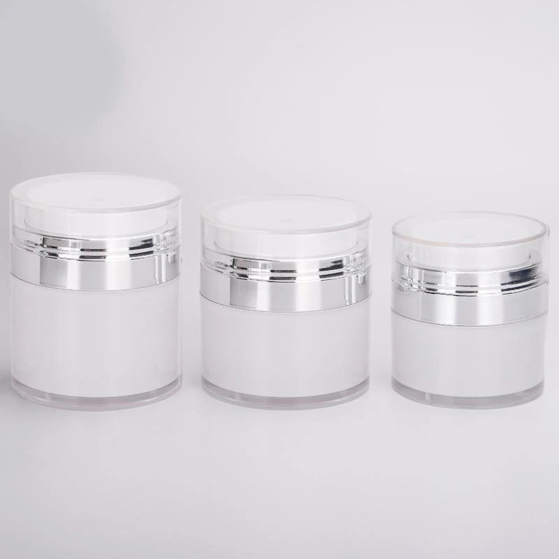 

15/30/50g Empty Airless Pump Jar Refillable Acrylic Cream Bottle Vacuum Bottle Portable Size Container Of Makeup Lotion Cosmetic