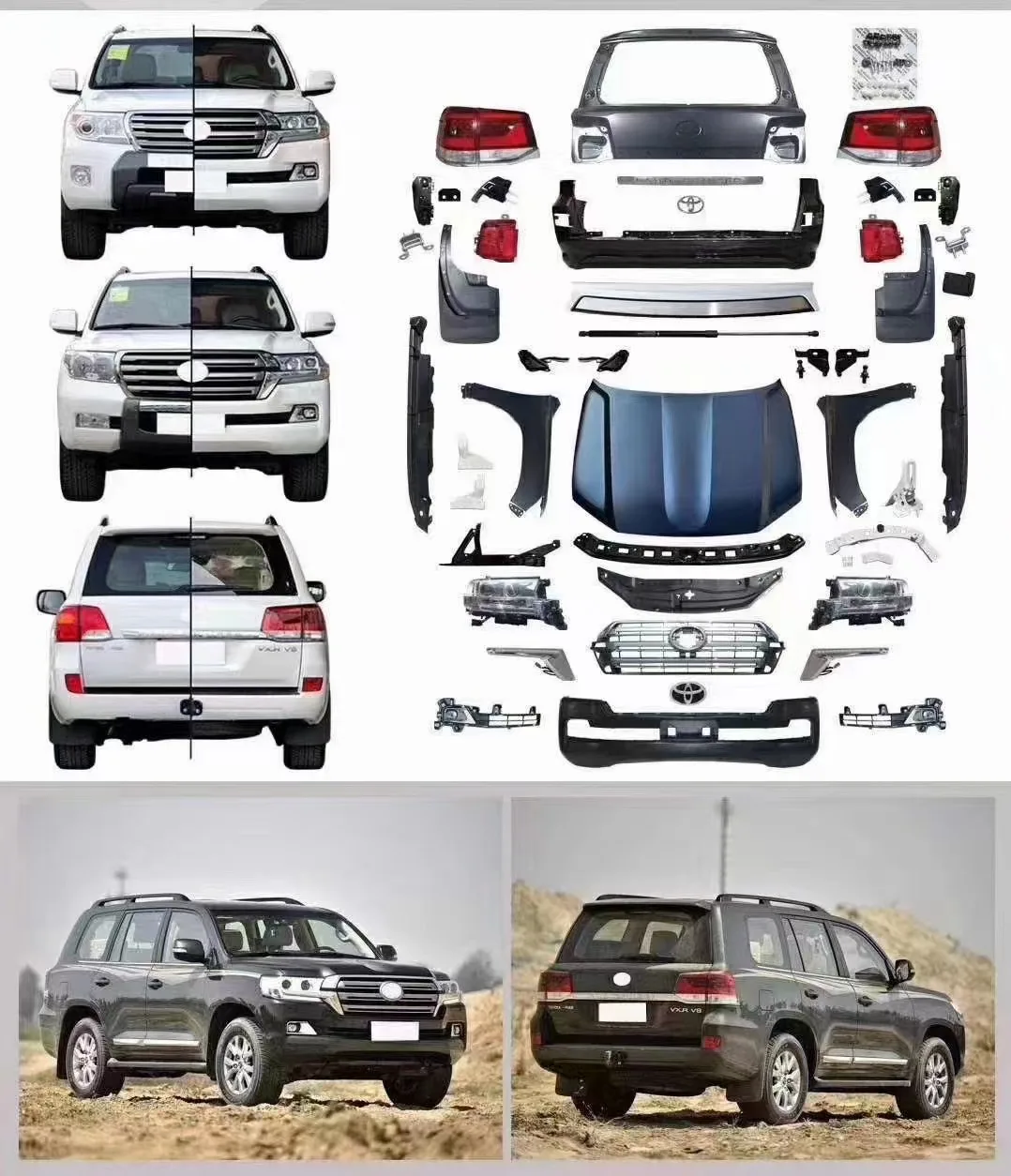 

Facelift комплекты для landcruiser FJ200 LC200 2008 - 2015 обновление до 2016