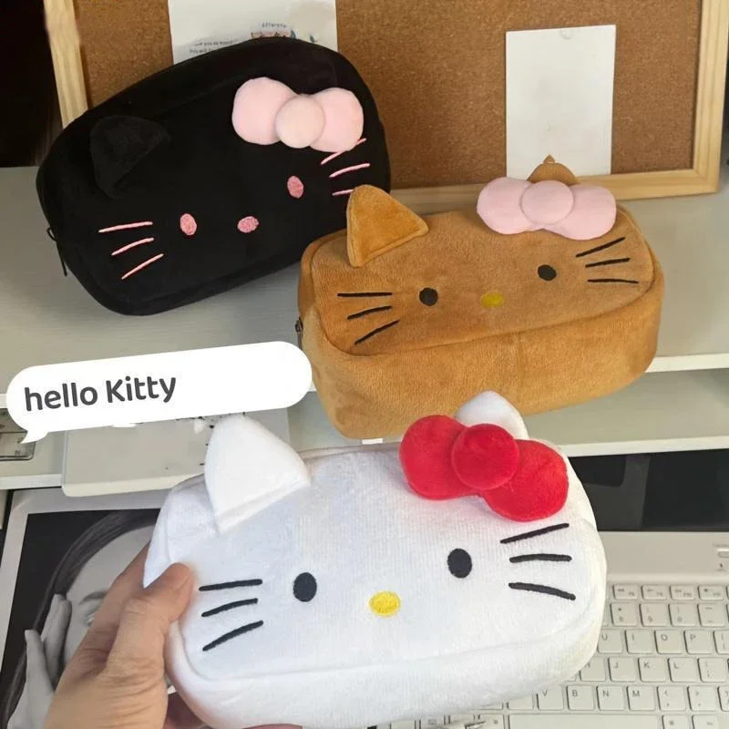 Cosmetic Bag Hello Kitty & Cinnamoroll Cartoon Cute Multi-Purpose Coin Purse Storage Bag Pencil Case For Daily Use And Travel