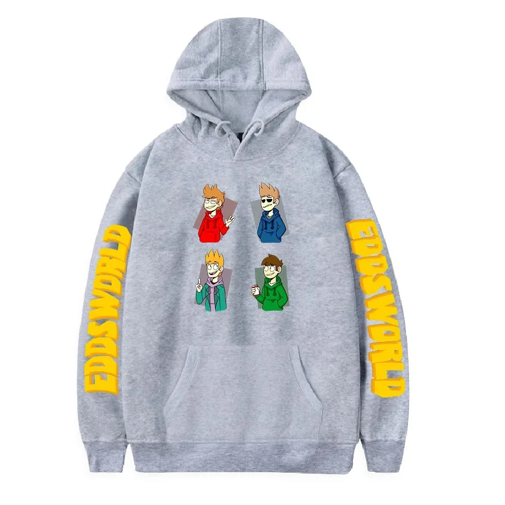 Eddsworld cartoon hoodies fashion oversized sweater men women kids hooded sweet pullover streetwear sweater harajuku 2024