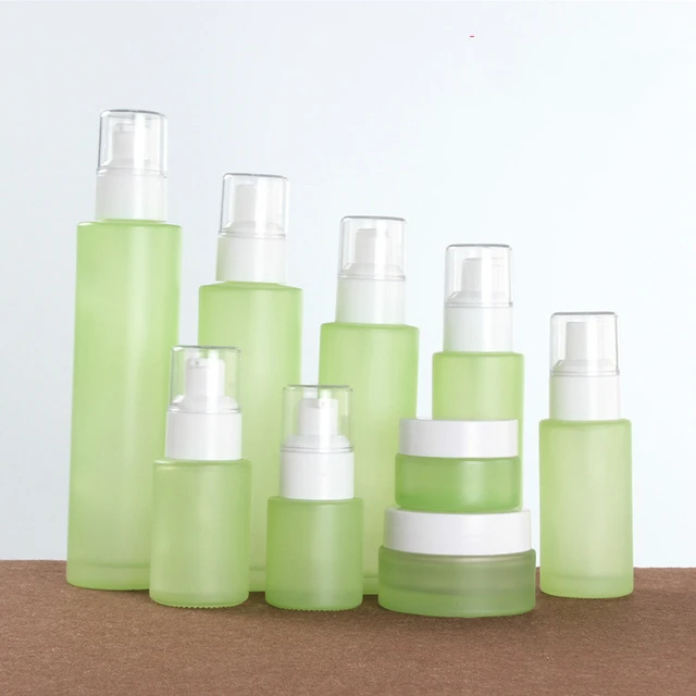 Flacon compte-gouttes d'huile essentielle en verre vert vide 30ML 1oz,  emballage cosmétique, pompe à sérum rechargeable, Lotion, vaporisateur -  AliExpress