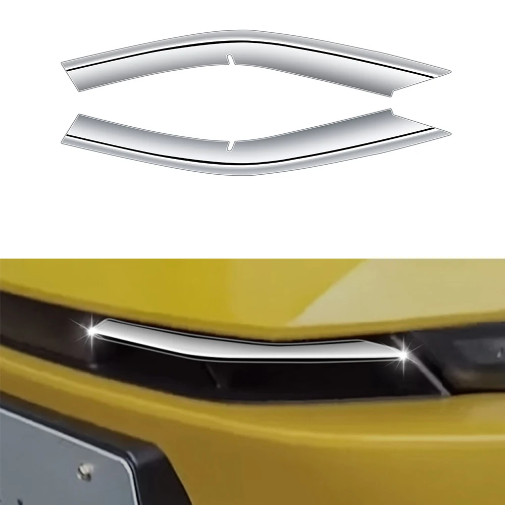 

2Pcs/set Car Front Grill Grille Upper Decoration Strips Trim For Toyota Prius 60 2023 Exterior Auto Styling Accessories