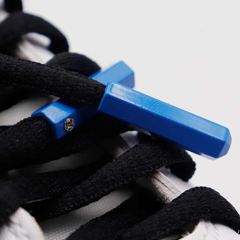 Weiou Metal Aglets 20pcs Wholesale 24.5*6.8mm Bright Blue String Heads Air Sneaker Rope Decorations Six Prism Athletic Lace Tips